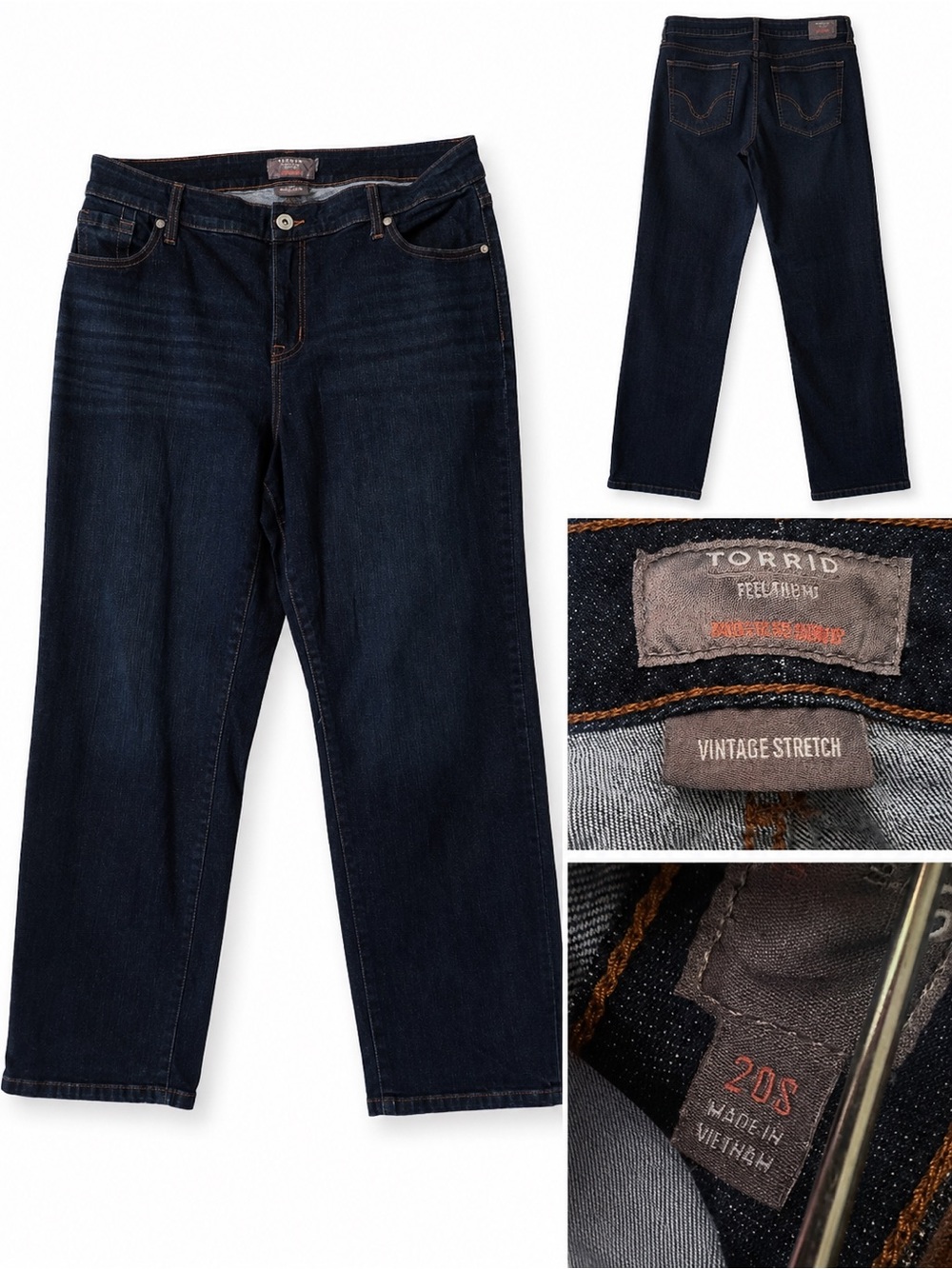 Torrid Relaxed Vintage Stretch Dark Wash Jeans Women’s Size 20S